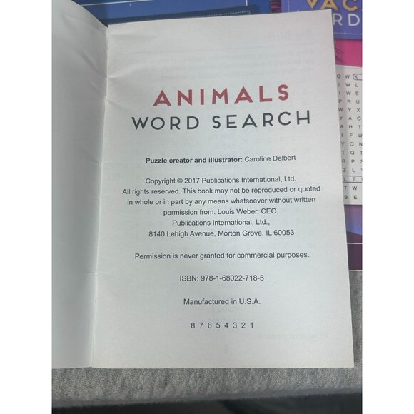Word Search Magazines Word Search Activity Book For Adults Lot Of 6 Paperback - Picture 8 of 8